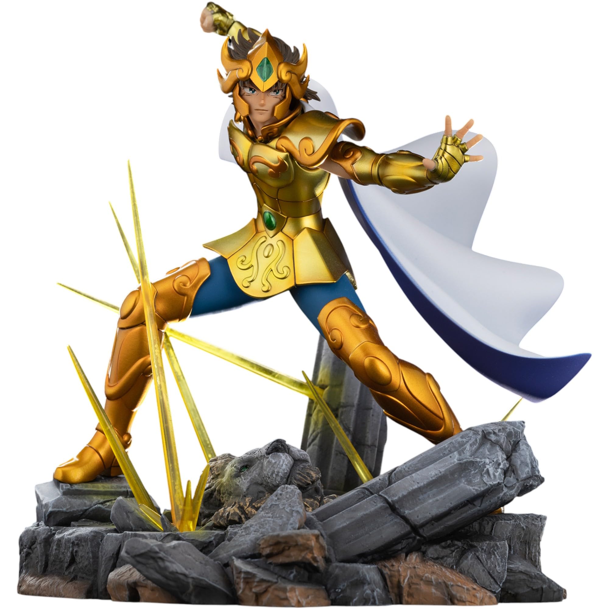 Amazon.com: Iron Studios Collectible Statue Leo Aiolia Saint Seiya